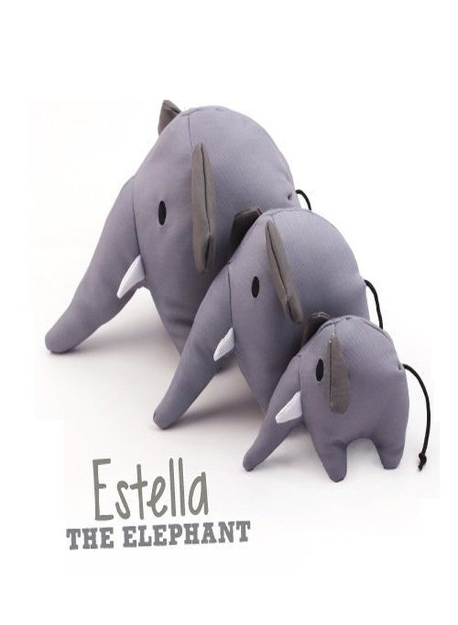 Beco Soft Estella The Elephant Squeeker Dog Toy, 72% Recycled Materials, Small, Grey - Image 2